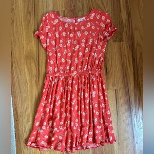 Floral Orange Spring Dress